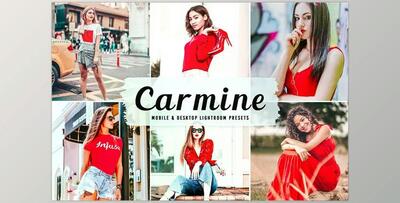 Carmine Pro Lightroom Presets CreativeMarket - 6622411