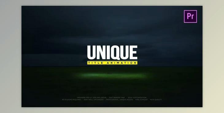 Unique Title Animations (Videohive 24820436)