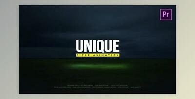 Unique Title Animations (Videohive 24820436)