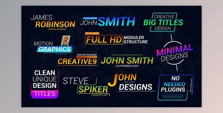 Minimal Titles (Videohive 39784009) - AE Project