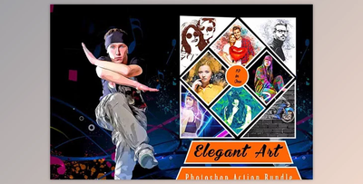 Elegant Art Photoshop Action Bundle Creative Market – 12709885