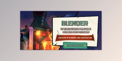 Wingfox – Drawing Stylized Illustration using Blender and Photoshop with Lord Tenshin