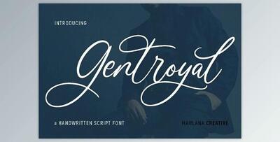 Gentroyal Script Font Creativemarket - 7112306