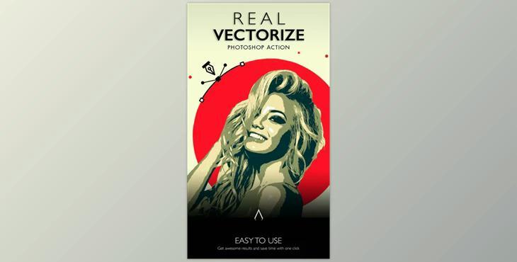 Real Vectorize Photoshop Action – GraphicRiver 29979435 (ATN, PAT)