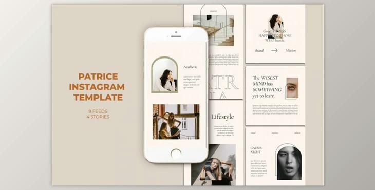 Patrice Instagram Templates (PSD)