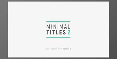 LenoFX - Minimal Titles 2 for Final Cut Pro