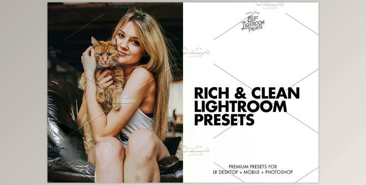 Lightroom Presets Rich & Clean CreativeMarket - 5927307