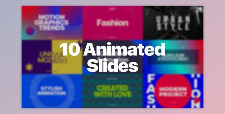 10 Animated Slides - MOGRT (Videohive 31141527) - PR Project