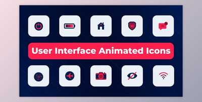 User Interface Animated Icons (Videohive 51933049) - AE Project
