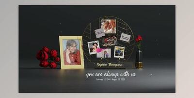 Videohive Funeral Flower Card 33916541 - AE Project
