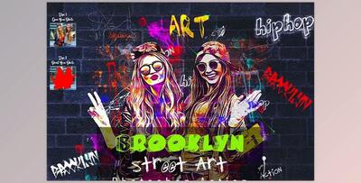 Brooklyn Street Art Photoshop Action CreativeMarket - 7321968