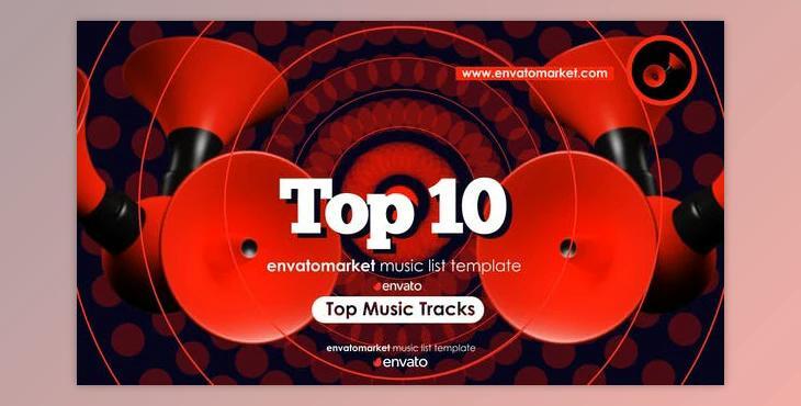 Music Top 10 (Videohive 43216192) - AE Project