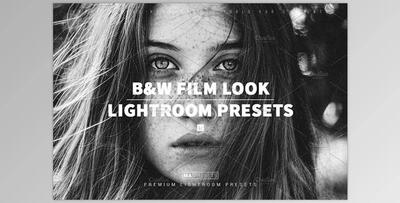 10 B&W FILM LOOK Lightroom Presets CreativeMarket - 7057725