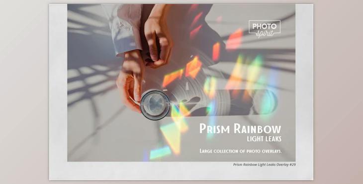 Prism Rainbow Light Leaks Overlays GraphicRiver-32687434 (JPG, ATN)