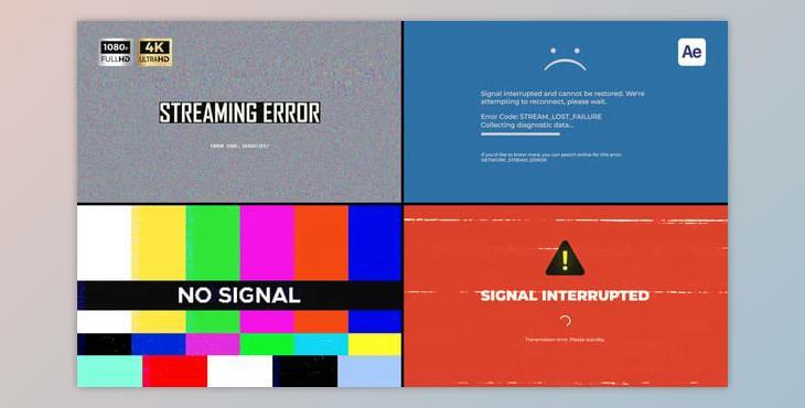 Signal Lost Overlays (Videohive 56336142) - AE Project