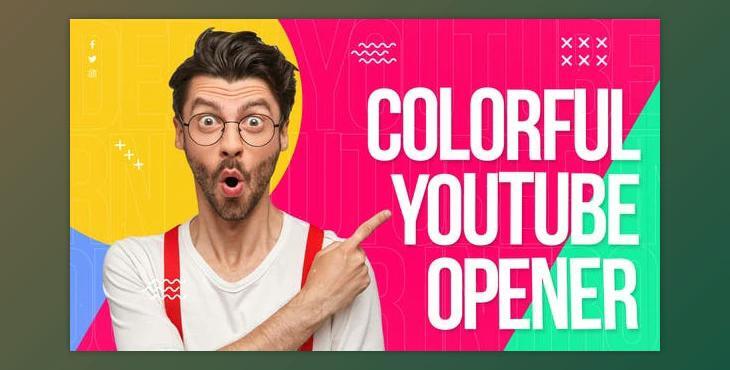 Colorful Youtube Opener (Videohive 36572463) - PR Project