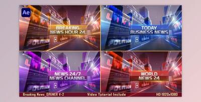 Breaking news OPENER-V2 (Videohive 48999470) - AE Project