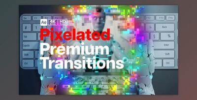 Premium Transitions Pixelated (Videohive 51826444) - AE Project