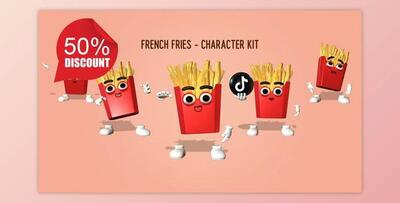 French Fries Character Kit (Videohive 26962035)
