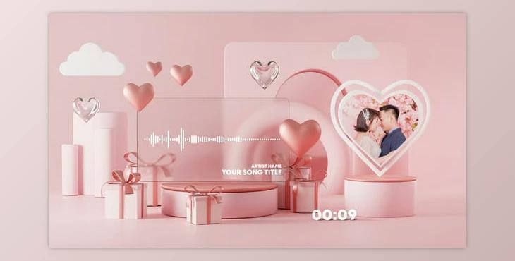 Valentine Music and Podcast Visualizer (Videohive 30203365) - AE Project
