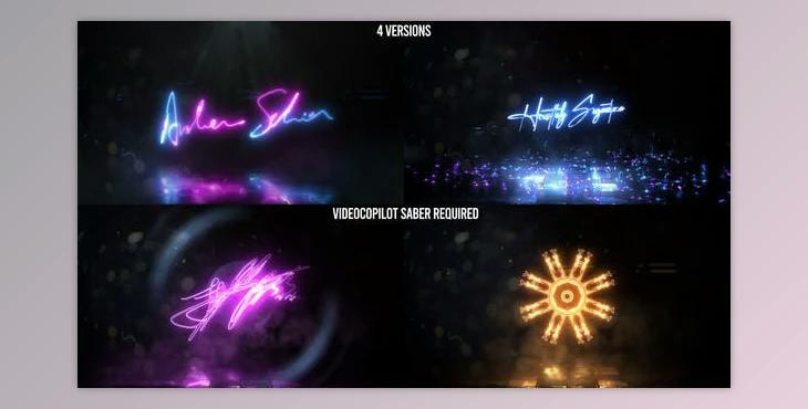 Neon Signature Reveal Pack (Videohive 26029112)