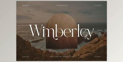 Wimberley – Elegant Serif Font Creativemarket 7104316