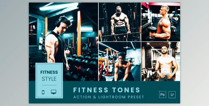 Fitness Tones Action & Lightroom Preset by volusthemes