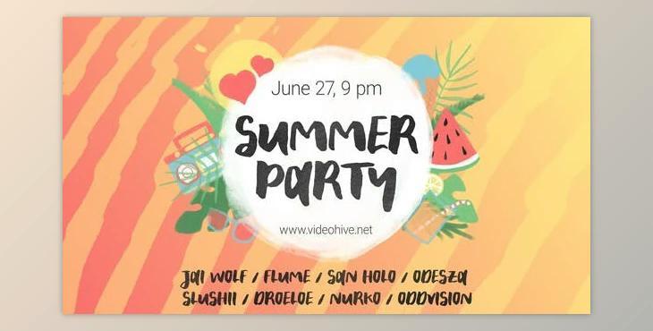 Summer Party Promo (Videohive 25815207) - AE Project