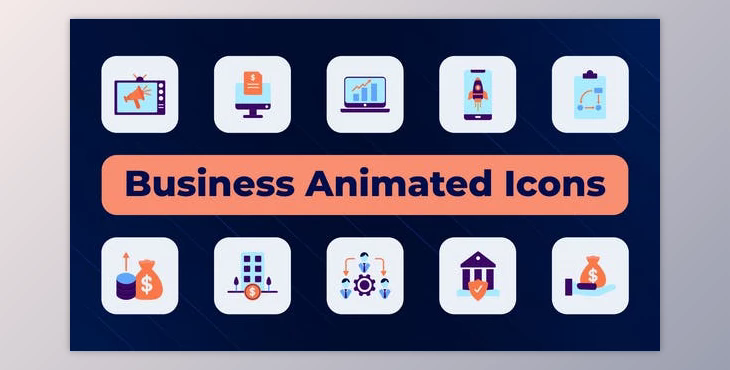 Business Animated Icons (Videohive 50794555) - AE Project