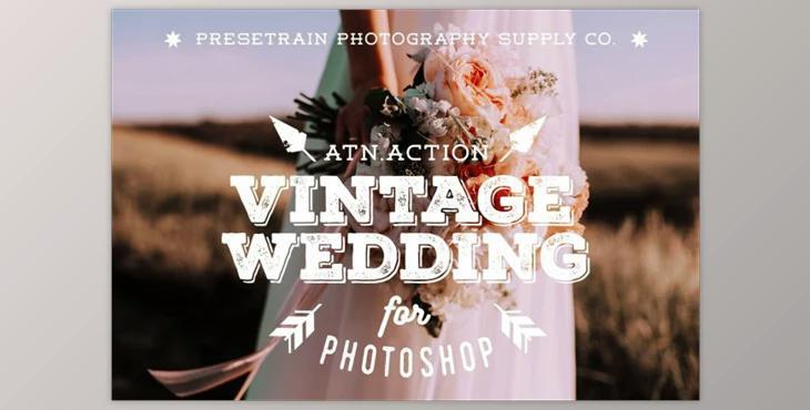 Vintage Wedding Photoshop Action