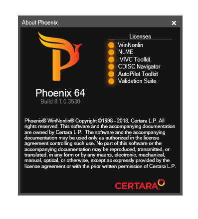 Certara Phoenix WinNonlin 8.1