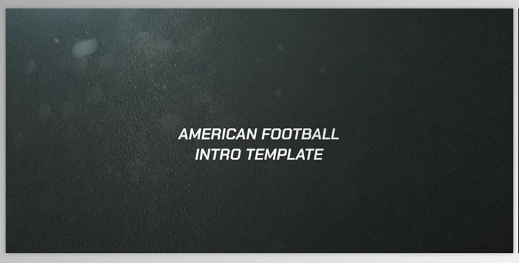 American Football Intro (Videohive 43355935) - AE Project