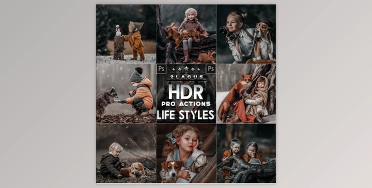 PRO HDR Photoshop Actions By 2lagus (ATN)