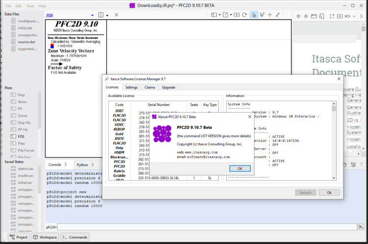 Itasca PFC Suite 9.10 x64