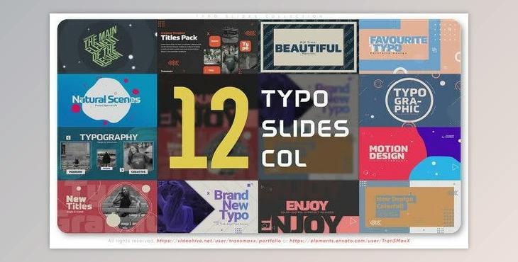 Typo Slides Collection (Videohive 44942178) - AE Project