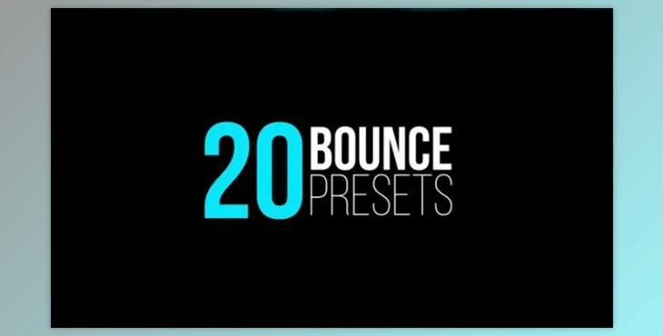 Bounce Presets (IN & OUT) (Motionarray 31611) - AE Project