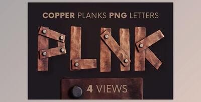 Copper Planks - 3D Lettering Creativemarket - 6221312