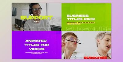 Business Titles and Lower Thirds Pack (Videohive 33358961) - AE Project