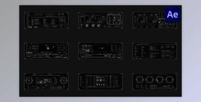 Hud Large Screens for After Effects (Videohive 52680718) - AE Project