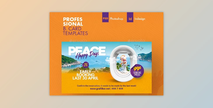 Travel Tour Business Card Templates GraphicRiver - 36501563