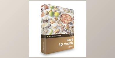 CGAXIS - Food 3D Models for Unity Collection (CAKE, CREAM, FOOD, FRUIT, LOW POLY, MUFFIN, ORANGE)
