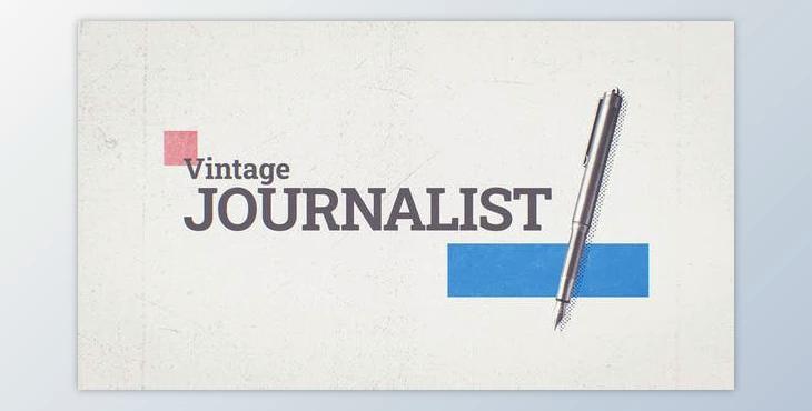 Vintage Journalist Broadcast Package (Videohive 43394021) - AE Project