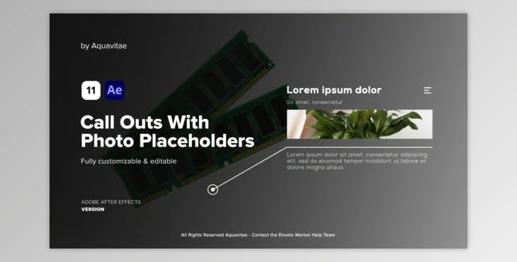 Call Outs With Photo Placeholders (Videohive 37875346) - AE Project