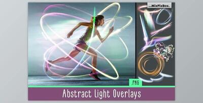 Abstract Light Overlays CreativeMarket - 5219608