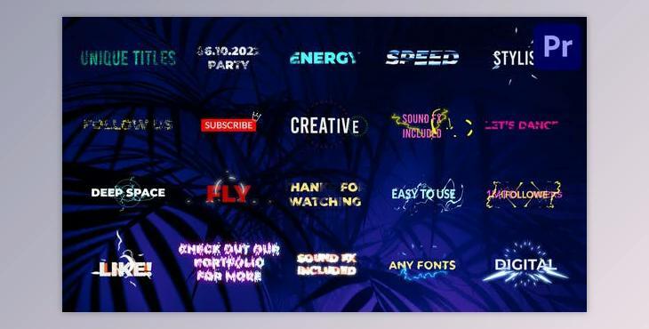 Cartoon Unique Titles - Premiere Pro MOGRT (Videohive 32258807)