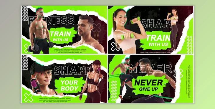 Glitch Fitness Promo (Videohive 37184501) - AE Project