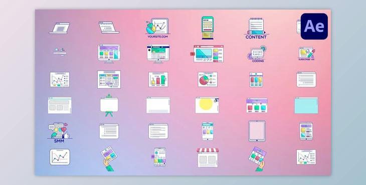 Interfaces And Screens for After Effects (Videohive 51207390) - AE Project