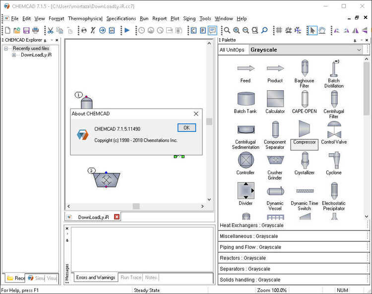 Chemstations CHEMCAD Suite 7.1.6.12867