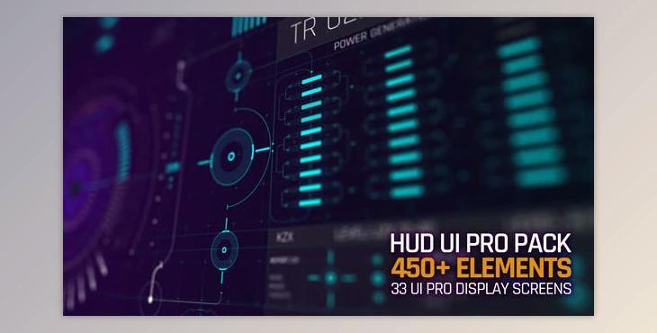 HUD UI Pro Pack (Videohive 23822700) - AE Project
