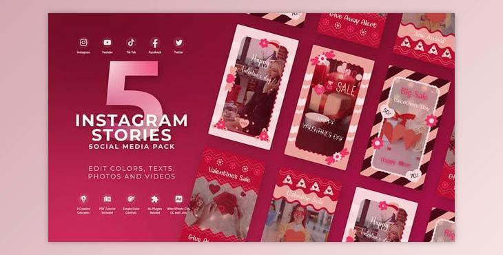 Valentine Day Instagram Vertical Reel (Videohive 50007491) - AE Project